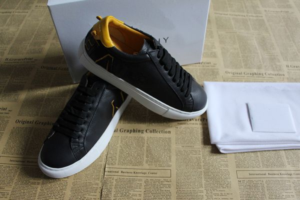 2019 Red lace-up shoes man women ace sneaker with brown elasticity stripes top quality luxury designer shoes with original box size 34-46
