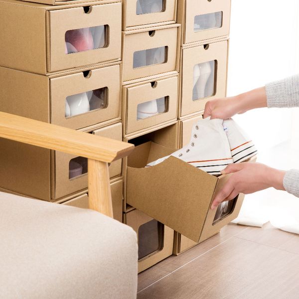 recommend 5pcs kraft paper dormitory transparent shoe box clear plastic simple drawer boots storage box
recommend 5pcs kraft paper dormitory transparent shoe box clear plastic simple drawer boots storage box