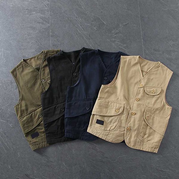 retro cotton vest men casual waistcoat with multi pocket man clothes, Black;white
retro cotton vest men casual waistcoat with multi pocket man clothes, Black;white