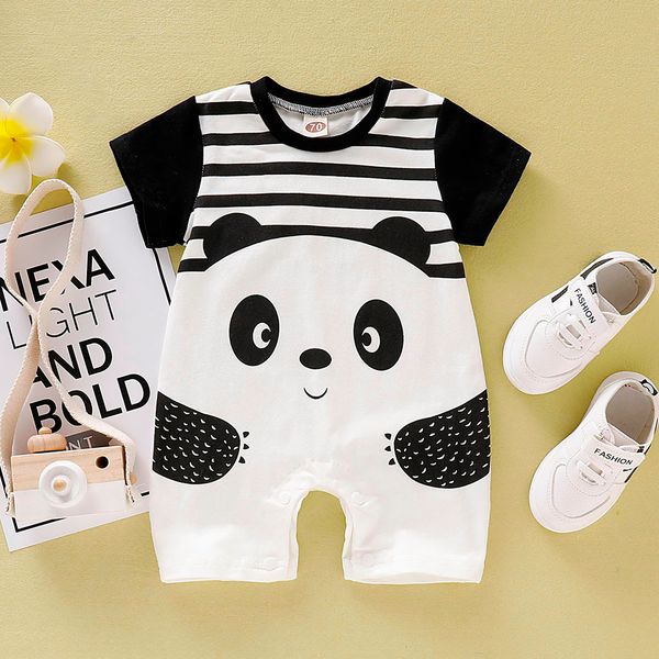 2020 new spring summer baby jumpsuit fashion infant baby boys&girls short sleeve cartoon panda animal striped romper jumpsuit, Blue
2020 new spring summer baby jumpsuit fashion infant baby boys&girls short sleeve cartoon panda animal striped romper jumpsuit, Blue