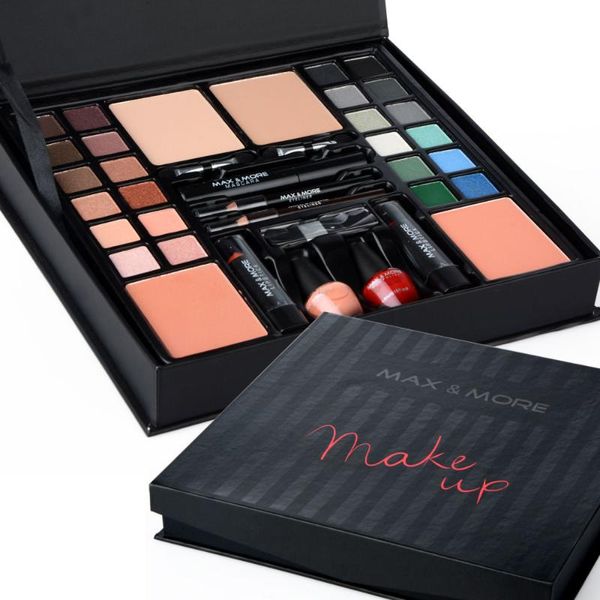 24 colors eyeshadow makeup palette set mascara eyeliner lipstick brushes eyeshadow nail polishes mirror foundation included set
24 colors eyeshadow makeup palette set mascara eyeliner lipstick brushes eyeshadow nail polishes mirror foundation included set