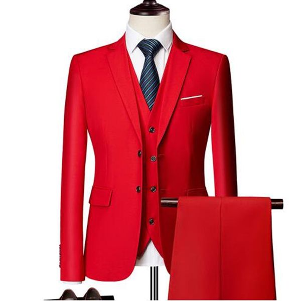 men suit fashion pure color slim suit men business casual grooms 3 piece blazers (coat+pants+vest)large size m-5xl, White;black
men suit fashion pure color slim suit men business casual grooms 3 piece blazers (coat+pants+vest)large size m-5xl, White;black