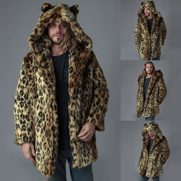 casaco jaqueta masculino chaqueta hombre streetwear coat mens warm leopard thick hooded coat jacket faux fur outwear overcoat, Black
casaco jaqueta masculino chaqueta hombre streetwear coat mens warm leopard thick hooded coat jacket faux fur outwear overcoat, Black