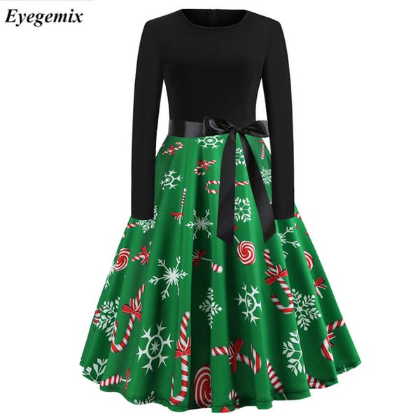 vintage print christmas dresses women fashion winter long sleeve party dress plus size elegant swing bodycon robe femme vestidos, Black;gray
vintage print christmas dresses women fashion winter long sleeve party dress plus size elegant swing bodycon robe femme vestidos, Black;gray