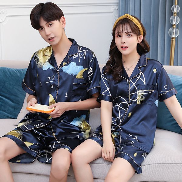 women plus size 3xl pyjamas pijama satin silk lovers pajamas sleepwear short sleeve couple set nightwear suit home clothes, Black;red
women plus size 3xl pyjamas pijama satin silk lovers pajamas sleepwear short sleeve couple set nightwear suit home clothes, Black;red