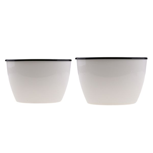 2 pieces oval self-watering plastic pot planter for plants orchid flowers - white - 28cm & 17cm
2 pieces oval self-watering plastic pot planter for plants orchid flowers - white - 28cm & 17cm