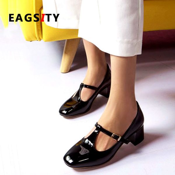 eagsity classic mary jane shoes women block heel ankle strap ladies dress pumps party dancing wedding shoes, Black
eagsity classic mary jane shoes women block heel ankle strap ladies dress pumps party dancing wedding shoes, Black