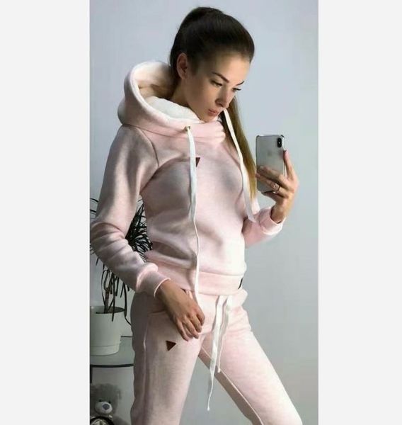 2019 new autumn winter women tracksuit female two piece sets long sleeve pullover jackets and pants warm outfits suit, White
2019 new autumn winter women tracksuit female two piece sets long sleeve pullover jackets and pants warm outfits suit, White