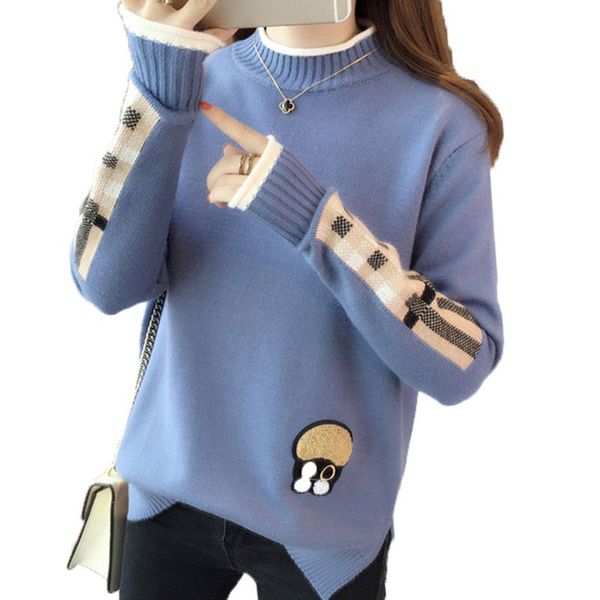 women autumn candy color sweater turtleneck long sleeve knitwear multicolor splicing thin sweatersnew, White;black
women autumn candy color sweater turtleneck long sleeve knitwear multicolor splicing thin sweatersnew, White;black