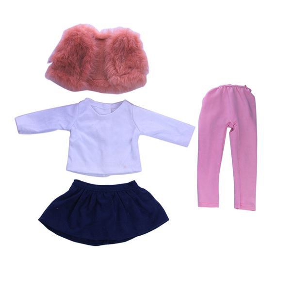plush vest suit 4 pcs=vest+leggings+long sleeve+skirt fit 18 inch american&43cm baby-doll clothes&pants accessories,child's toys
plush vest suit 4 pcs=vest+leggings+long sleeve+skirt fit 18 inch american&43cm baby-doll clothes&pants accessories,child's toys