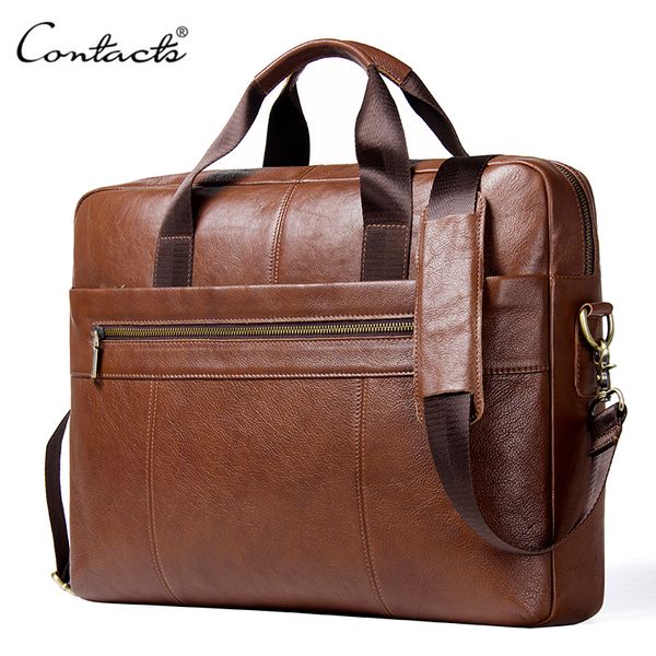 contact's genuine leather male messenger bag for 15.6" lapmen's crossbody bags large business shoulder bag for man briefcase
contact's genuine leather male messenger bag for 15.6" lapmen's crossbody bags large business shoulder bag for man briefcase