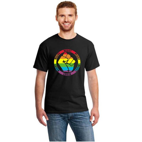 print resist fist rainbow flag lgbt t-shirt outfit men tshirt s~3xl awesome t-shirts men and women tee, White;black
print resist fist rainbow flag lgbt t-shirt outfit men tshirt s~3xl awesome t-shirts men and women tee, White;black