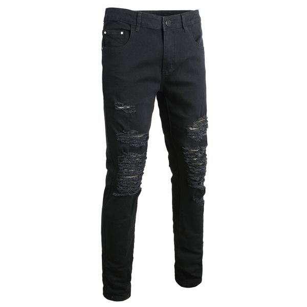 2019 dhl мужские узкие эластичные джинсы брюки slim fit карандаш брюки винтажная молния джинсовые проблемные эластичные рваные джинсы, Blue 
2019 dhl мужские узкие эластичные джинсы брюки slim fit карандаш брюки винтажная молния джинсовые проблемные эластичные рваные джинсы, Blue