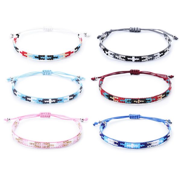 2019 online design handmade men and women gift colorful glass seed beads bracelet 6pcs/set, Golden;silver
2019 online design handmade men and women gift colorful glass seed beads bracelet 6pcs/set, Golden;silver