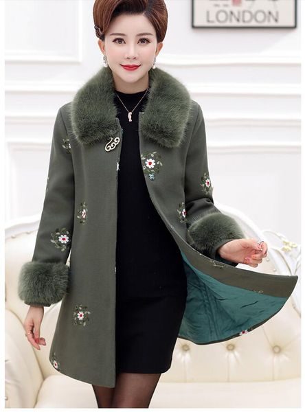 mother's winter woolen jacket and woman's 30-year-old, 40-year-old autumn jacket, 50 medium-long 2008 new autumn and winter coat, Black
mother's winter woolen jacket and woman's 30-year-old, 40-year-old autumn jacket, 50 medium-long 2008 new autumn and winter coat, Black