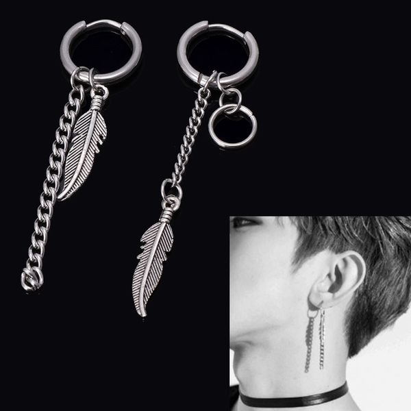 korean idols kpop bangtan boys album feather mismatch tassel chain drop earrings, Silver
korean idols kpop bangtan boys album feather mismatch tassel chain drop earrings, Silver