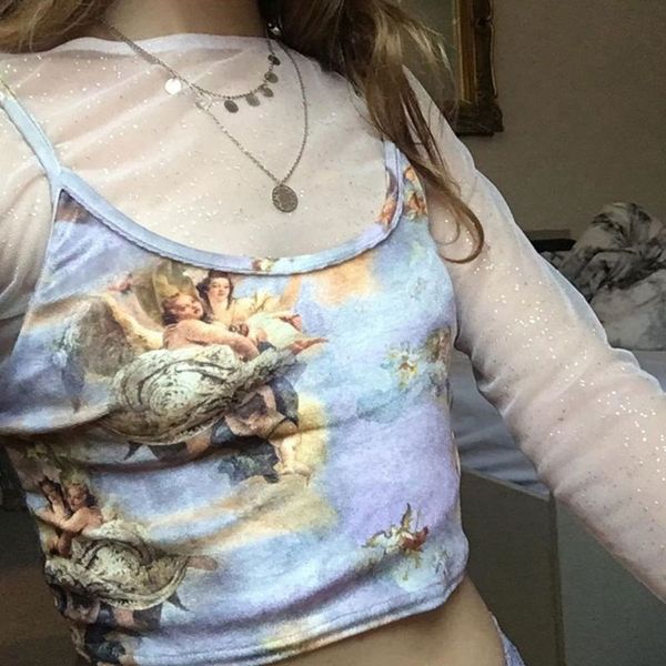 женщины женщины лето sexy спагетти ремень crop top цветной ангел любви купидон цифровой печати бретели backless deep scoop neck, White
женщины женщины лето sexy спагетти ремень crop top цветной ангел любви купидон цифровой печати бретели backless deep scoop neck, White