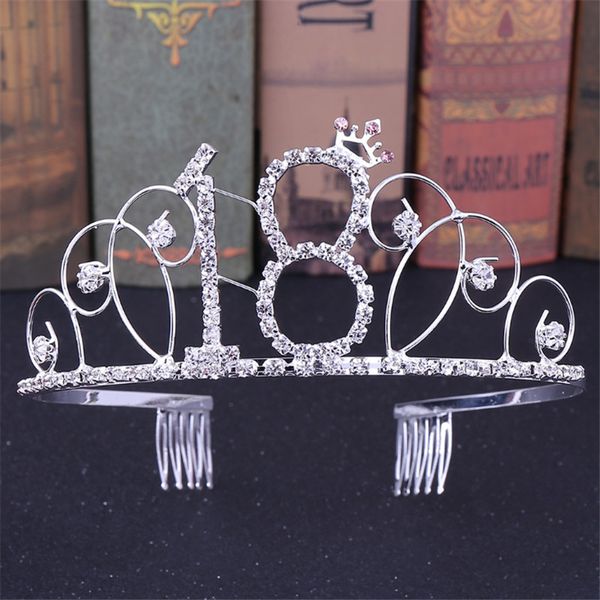 women girls 18/22/30/50/90 years old birthday gifts crown and tiara hair jewelry birthday party prom diadem hair accessories, Golden;white
women girls 18/22/30/50/90 years old birthday gifts crown and tiara hair jewelry birthday party prom diadem hair accessories, Golden;white