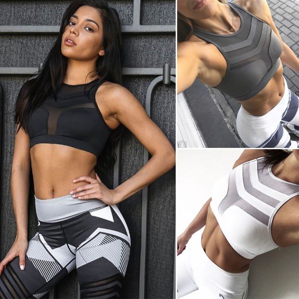 2017 brand new women yoga fitness stretch workout tank seamless racerback padded sports bra, White;red
2017 brand new women yoga fitness stretch workout tank seamless racerback padded sports bra, White;red