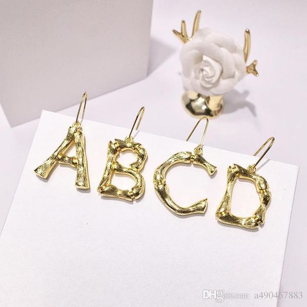 fashion brand stainless steel earrings 18k26 letter earrings for hipsters and fashion lovers gift come with dust bag, Golden;silver
fashion brand stainless steel earrings 18k26 letter earrings for hipsters and fashion lovers gift come with dust bag, Golden;silver