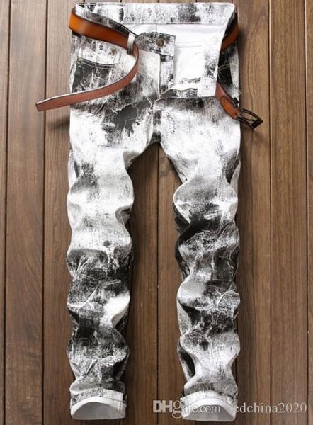 2020 new distressed ripped mens designer jeans denim straight washed destroyed patchwork patches casual long trousers 7680, Blue
2020 new distressed ripped mens designer jeans denim straight washed destroyed patchwork patches casual long trousers 7680, Blue