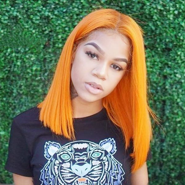 Free Shipping Natural Swiss Lace Front Wigs 14inch Orange Short Bob Wig Heat Resistant Straight Synthetic Cosplay Party Wigs For Black Women
Free Shipping Natural Swiss Lace Front Wigs 14inch Orange Short Bob Wig Heat Resistant Straight Synthetic Cosplay Party Wigs For Black Women