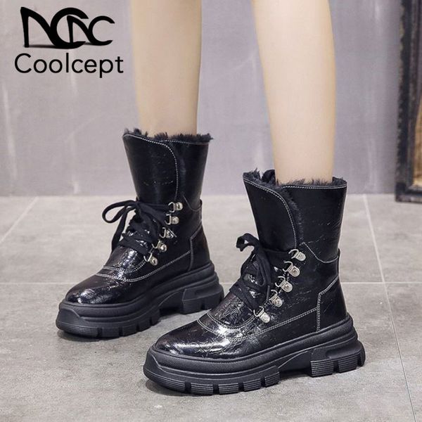 coolcept winter women short boots warm thick fur platform shoes women fashion cross strap heels plush ridding boots size 35-40, Black
coolcept winter women short boots warm thick fur platform shoes women fashion cross strap heels plush ridding boots size 35-40, Black