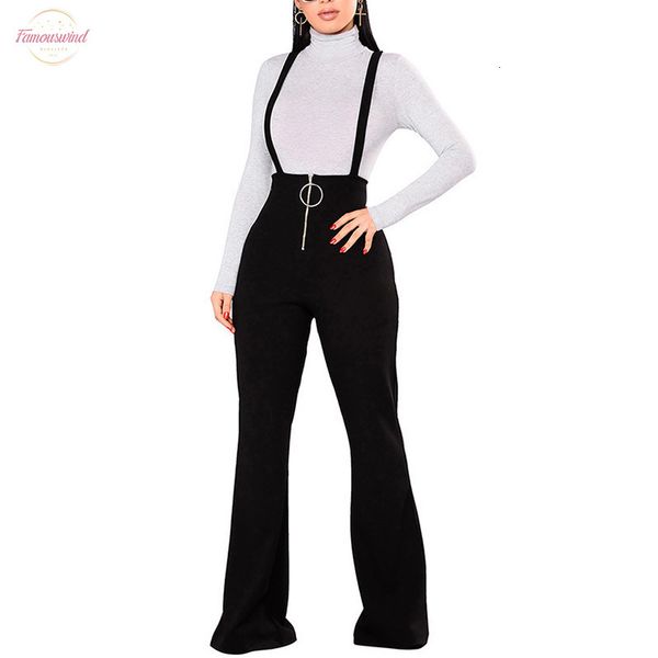 wide leg high waist women pants spring casual elegant flare pants new autumn front zipper suspenders long trouser, Black;white
wide leg high waist women pants spring casual elegant flare pants new autumn front zipper suspenders long trouser, Black;white