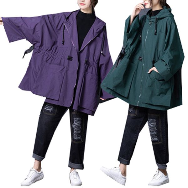 women large size spring autumn windbreaker women korean version of the loose wild windbreaker slim fit hooded, Tan;black
women large size spring autumn windbreaker women korean version of the loose wild windbreaker slim fit hooded, Tan;black