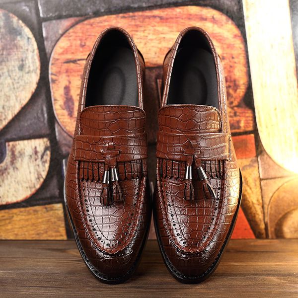 new fashion men tassel loafers shoes leather italian formal dress office footwear oxford shoes for men yuj78, Black
new fashion men tassel loafers shoes leather italian formal dress office footwear oxford shoes for men yuj78, Black