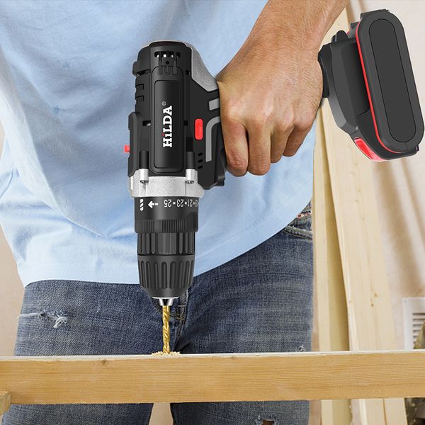 21v electric drill with rechargeable lithium battery electric screwdriver cordless screwdriver two-speed power tools
21v electric drill with rechargeable lithium battery electric screwdriver cordless screwdriver two-speed power tools