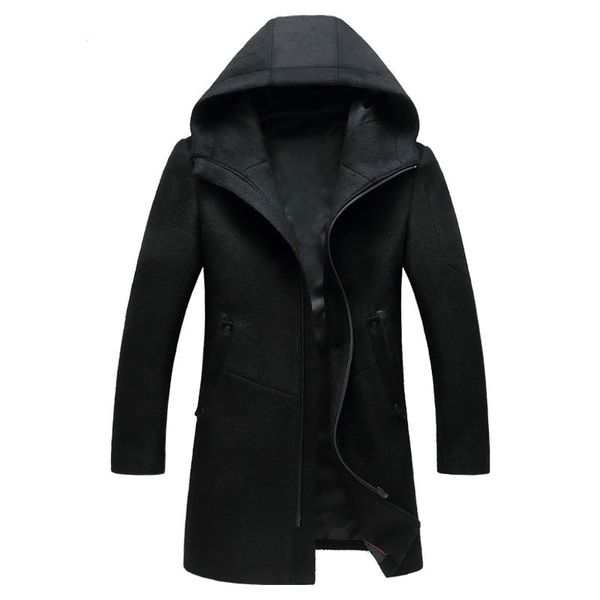 men's trench coats overcoat male wool blend mid long winter coat men with hooded cap manteau homme hiver jacket, Tan;black
men's trench coats overcoat male wool blend mid long winter coat men with hooded cap manteau homme hiver jacket, Tan;black