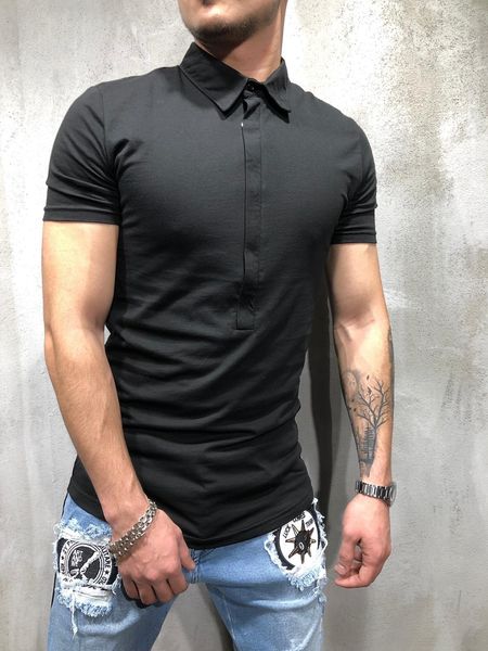 summer mens designer polo simple pure color business style slim t-shirts summer ins tees fashion short sleeve tee, White;black
summer mens designer polo simple pure color business style slim t-shirts summer ins tees fashion short sleeve tee, White;black
