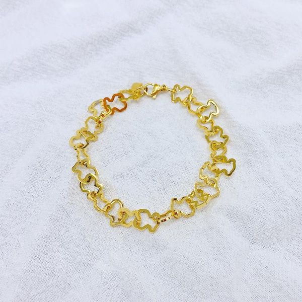 women fashion hollow out bracelet cute bear design popular pendants three colors can choose, Golden;silver
women fashion hollow out bracelet cute bear design popular pendants three colors can choose, Golden;silver