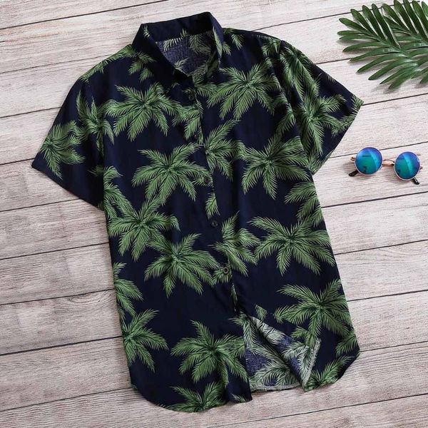 hawaiian printed shirt men casual men's short sleeve shirt button print beach loose blouse streetwear camisa masculina, White;black
hawaiian printed shirt men casual men's short sleeve shirt button print beach loose blouse streetwear camisa masculina, White;black
