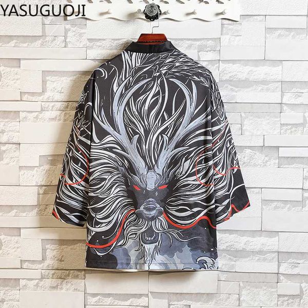 yasuguoji japanese style kimono jackets 2020 mens loose dragon print harajuku streetwear trench coat men thin gown hipster, Tan;black
yasuguoji japanese style kimono jackets 2020 mens loose dragon print harajuku streetwear trench coat men thin gown hipster, Tan;black