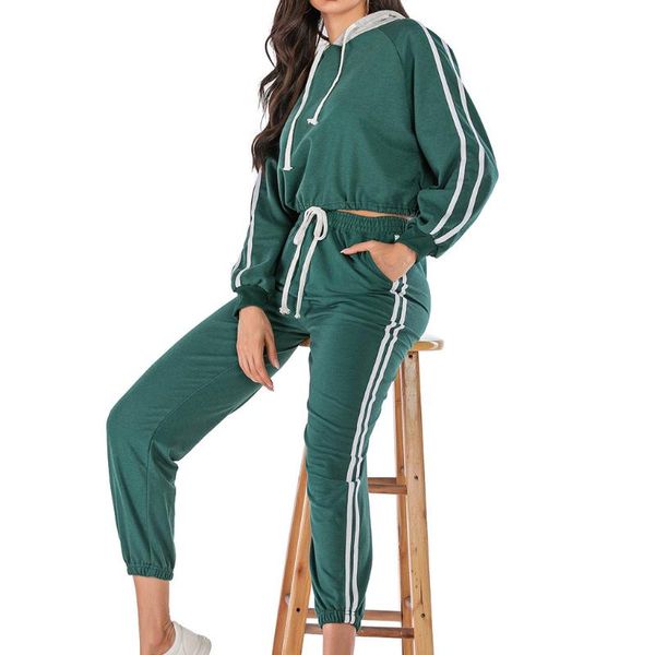 long sleeve hooded tracksuit women's sports suit sweatshirt and sweatpants jogging femme 2 pieces set sweatsuit #c, White;black
long sleeve hooded tracksuit women's sports suit sweatshirt and sweatpants jogging femme 2 pieces set sweatsuit #c, White;black
