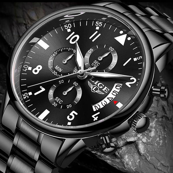 reloj lige full steel quartz mens watches sport watch men waterproof chronograph relogio masculino+box, Slivery;brown
reloj lige full steel quartz mens watches sport watch men waterproof chronograph relogio masculino+box, Slivery;brown