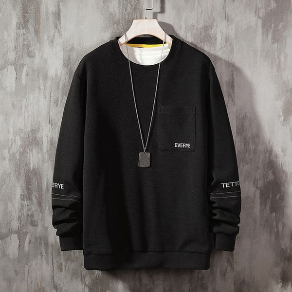 autumn winter men's sweatshirt sudadera fashion patchwork long sleeves men's hoodie casual o-neck male poleron hombre, Black
autumn winter men's sweatshirt sudadera fashion patchwork long sleeves men's hoodie casual o-neck male poleron hombre, Black