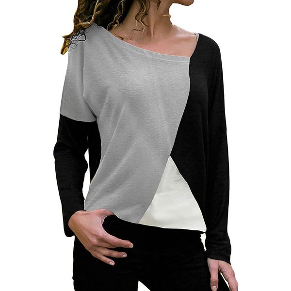 women designer shirts womens winter women girl polyester floral fashion casual patchwork color block o neck t shirt blusas, White
women designer shirts womens winter women girl polyester floral fashion casual patchwork color block o neck t shirt blusas, White