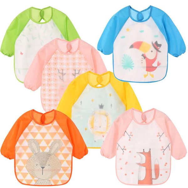 cartoon baby bibs apron adjustable burp cloths feeding with long sleeves baby accessories stuff cute animals toddler kids
cartoon baby bibs apron adjustable burp cloths feeding with long sleeves baby accessories stuff cute animals toddler kids