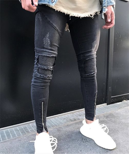 mens fashion pencil jeans spring autumn skinny washed casual mid waist slim ripped jeans mens designer pants, Blue
mens fashion pencil jeans spring autumn skinny washed casual mid waist slim ripped jeans mens designer pants, Blue