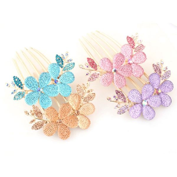 women headband hair ornament fashion floral design alloy rhinestone flower hair comb for bridal wedding crystal accessories
women headband hair ornament fashion floral design alloy rhinestone flower hair comb for bridal wedding crystal accessories