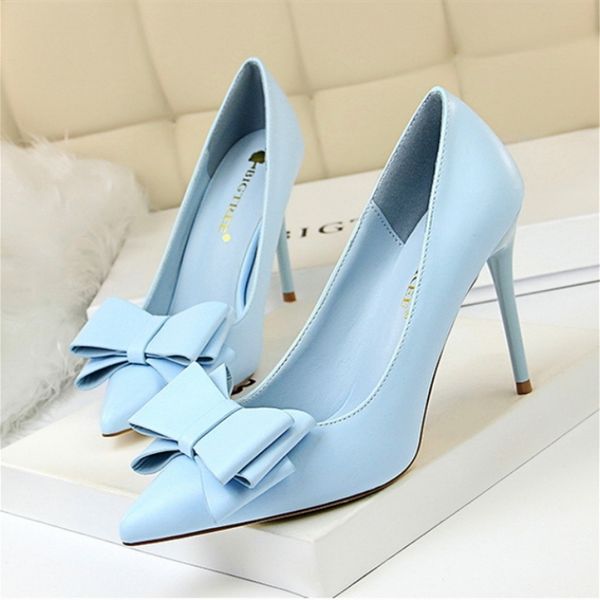 autumn heel shoes women sweet bow high heeled shoes woman thin heels size 42 43 matte point pink blue pumps elegant female shoes, Black
autumn heel shoes women sweet bow high heeled shoes woman thin heels size 42 43 matte point pink blue pumps elegant female shoes, Black
