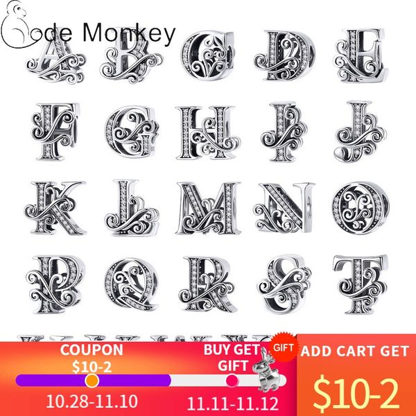 codemonkey 100%real 925 sterling silver letter alphabet a-z charm name bead fit original bracelet pendant jewelry cmc030, Bronze;silver
codemonkey 100%real 925 sterling silver letter alphabet a-z charm name bead fit original bracelet pendant jewelry cmc030, Bronze;silver