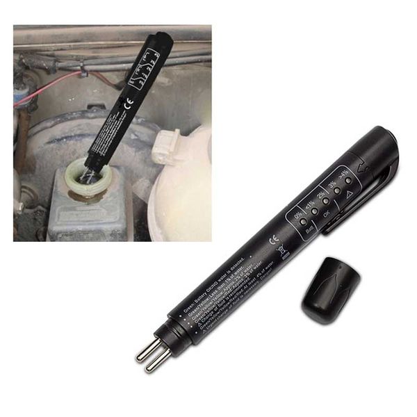 

obdtool brake fluid tester pen 5 led car vehicle auto water brake oil testing diagnostic tools support dot3 dot4 cars lr10