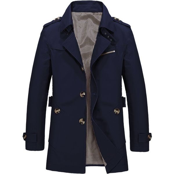 men's 5 colors casual trench coat lapel lightweight slim fit windbreaker jacket single breasted medium long section trench male, Tan;black
men's 5 colors casual trench coat lapel lightweight slim fit windbreaker jacket single breasted medium long section trench male, Tan;black