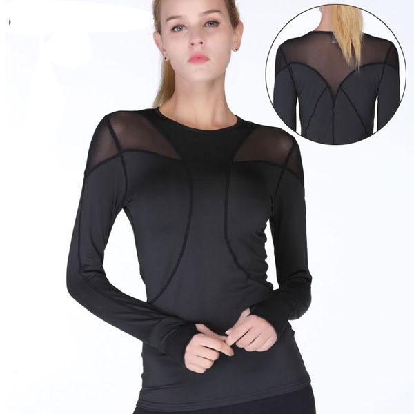 black women mesh hollow yoga full sleeve sport t shirt quick dry fitness clothing sports gym running jogging shirts, White;red
black women mesh hollow yoga full sleeve sport t shirt quick dry fitness clothing sports gym running jogging shirts, White;red