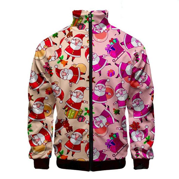 christmas hoodies santa claus 3d print men's jacket slim stand collar zipper jacket male tracksuits streetwear hip hop clothing, Black;brown
christmas hoodies santa claus 3d print men's jacket slim stand collar zipper jacket male tracksuits streetwear hip hop clothing, Black;brown