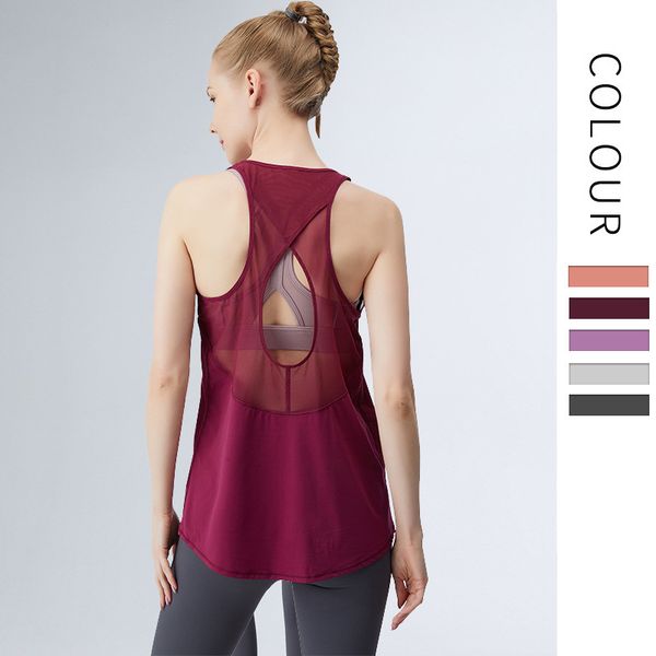 sleeveless beauty back sports wear for women gym mesh hollow out tank fitness loose fit quick drying sportswear workout top, White;red
sleeveless beauty back sports wear for women gym mesh hollow out tank fitness loose fit quick drying sportswear workout top, White;red